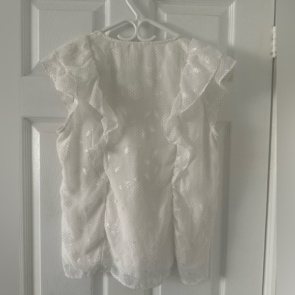 Vintage Style White Blouse (Med) - Picture 2 of 4